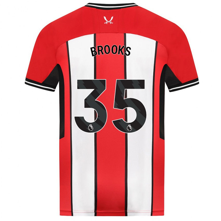 Herren Andre Brooks #35 Rot Heimtrikot Trikot 2023/24 T-Shirt Österreich