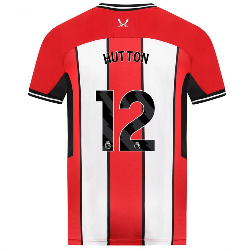 Herren Jodie Hutton #12 Rot Heimtrikot Trikot 2023/24 T-Shirt Österreich