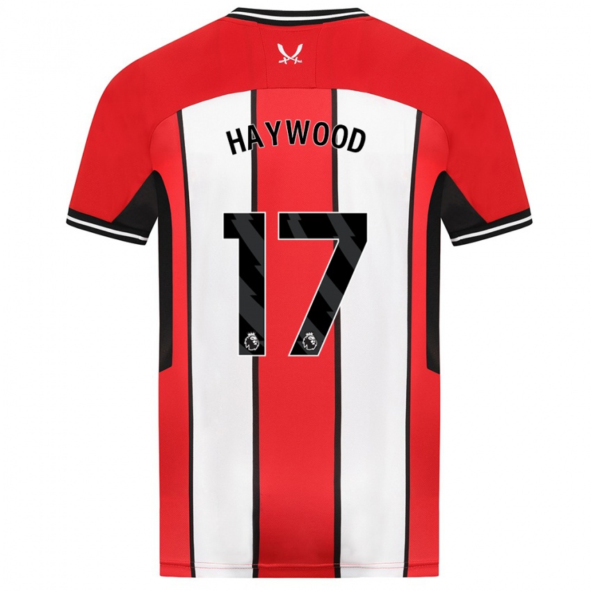 Herren Sophie Haywood #17 Rot Heimtrikot Trikot 2023/24 T-Shirt Österreich