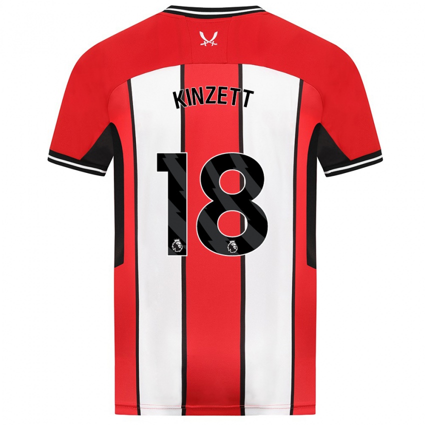 Herren Ella Kinzett #18 Rot Heimtrikot Trikot 2023/24 T-Shirt Österreich