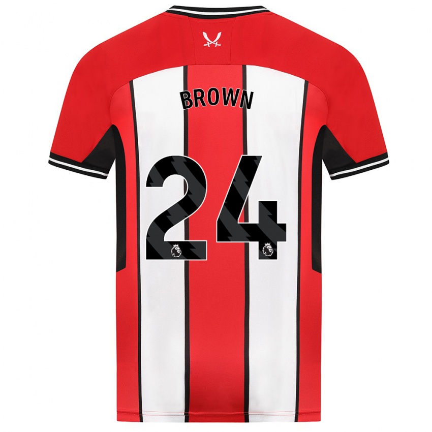 Herren Rachel Brown #24 Rot Heimtrikot Trikot 2023/24 T-Shirt Österreich