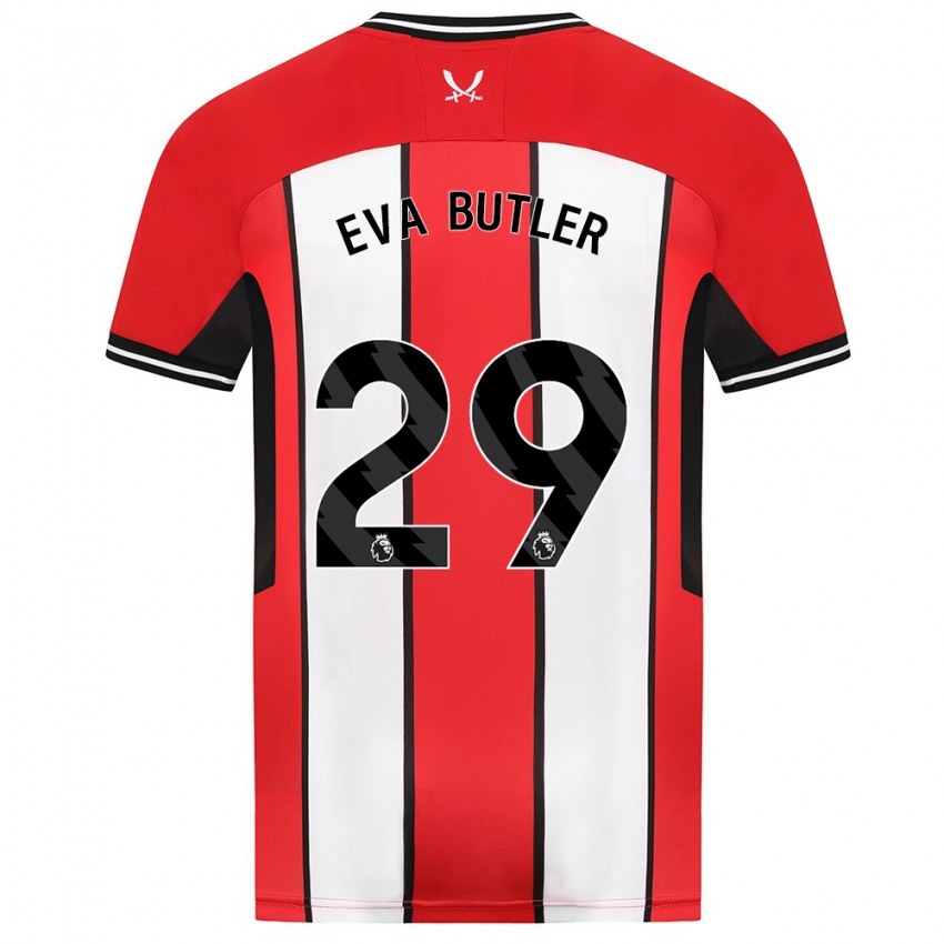 Herren Eva Butler #29 Rot Heimtrikot Trikot 2023/24 T-Shirt Österreich