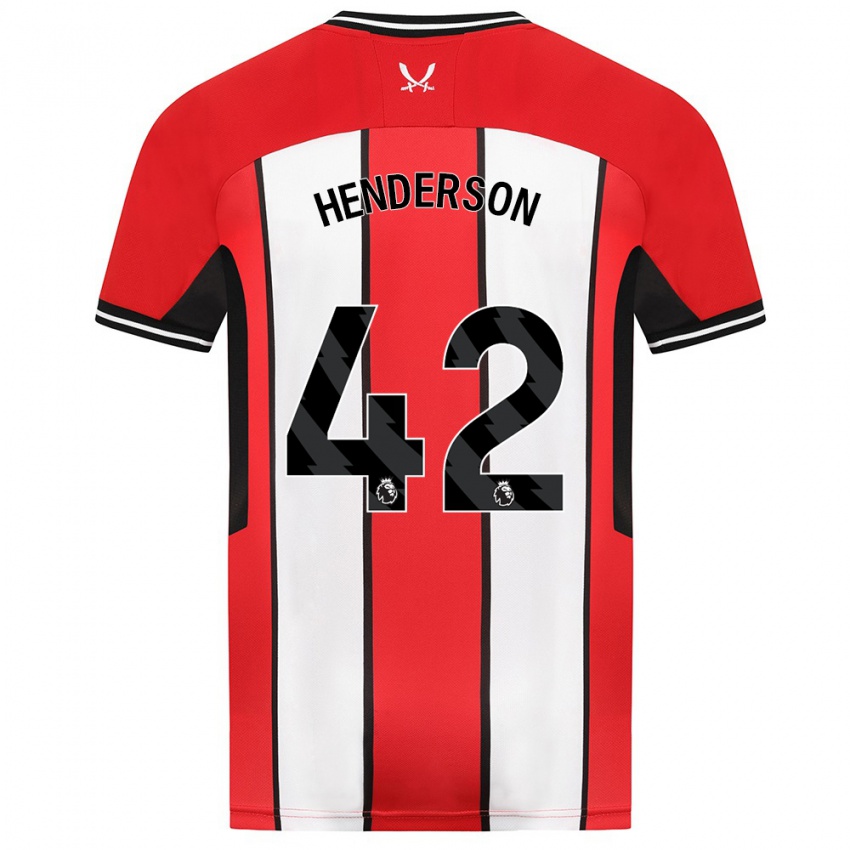 Herren Peyton Henderson #42 Rot Heimtrikot Trikot 2023/24 T-Shirt Österreich