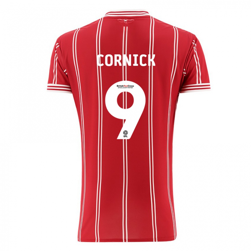 Herren Harry Cornick #9 Rot Heimtrikot Trikot 2023/24 T-Shirt Österreich