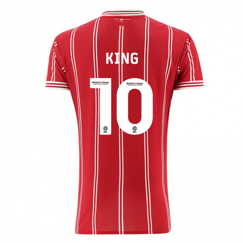Herren Andy King #10 Rot Heimtrikot Trikot 2023/24 T-Shirt Österreich