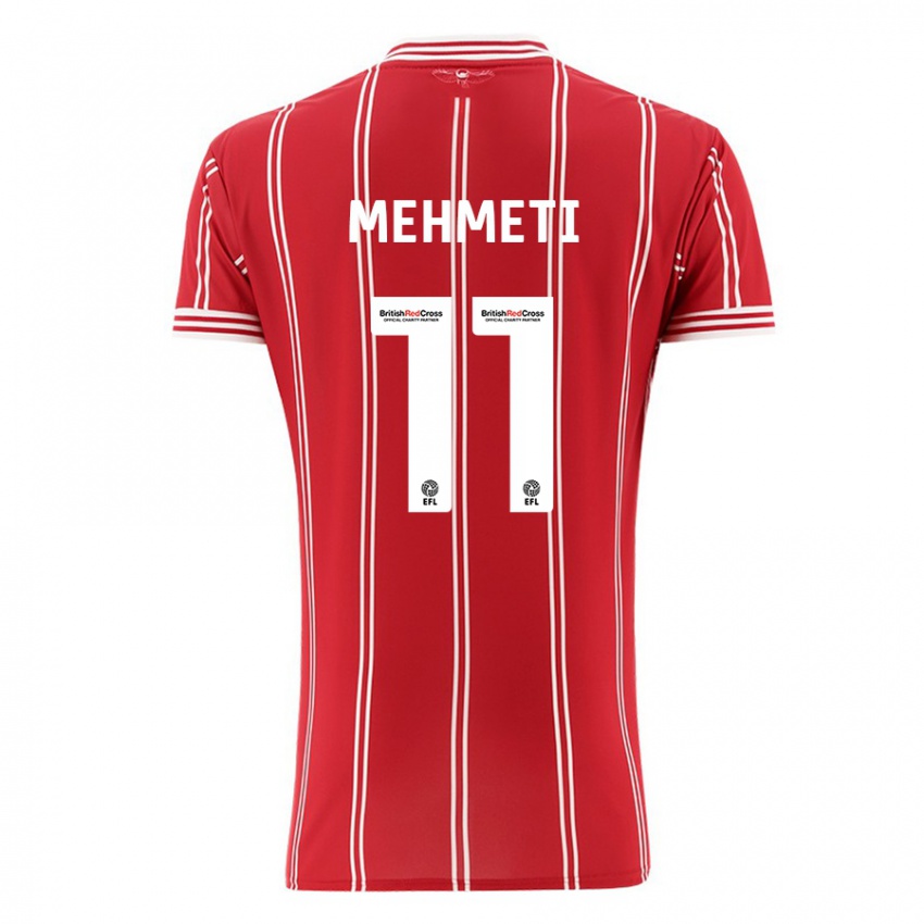 Herren Anis Mehmeti #11 Rot Heimtrikot Trikot 2023/24 T-Shirt Österreich