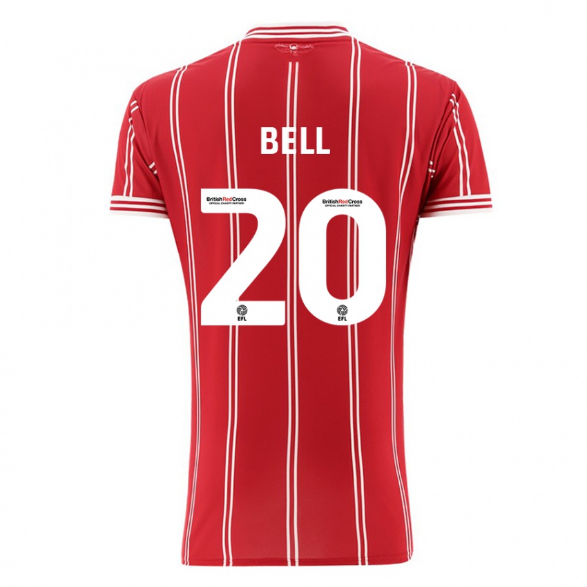 Herren Sam Bell #20 Rot Heimtrikot Trikot 2023/24 T-Shirt Österreich