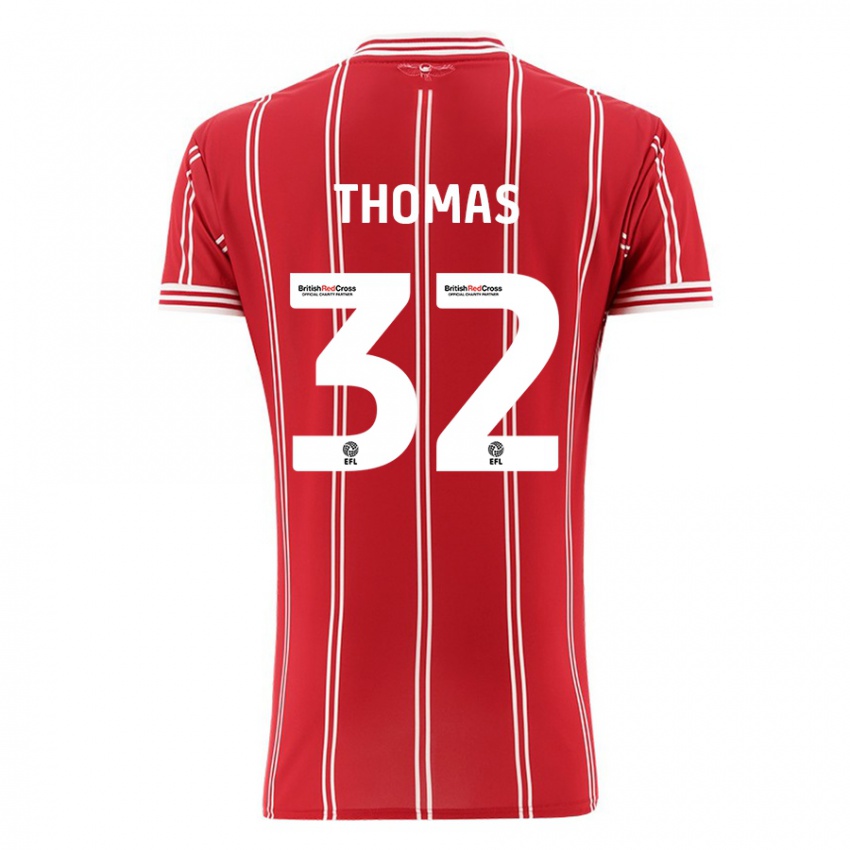 Herren Lewis Thomas #32 Rot Heimtrikot Trikot 2023/24 T-Shirt Österreich