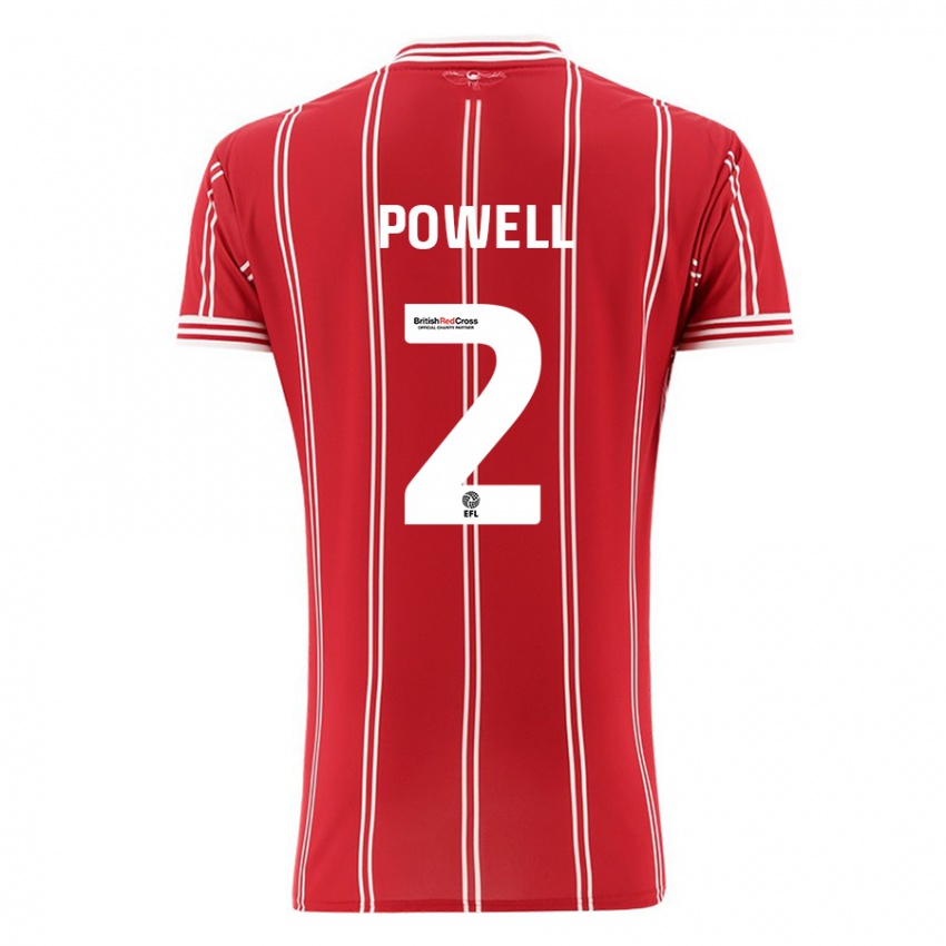 Herren Ella Powell #2 Rot Heimtrikot Trikot 2023/24 T-Shirt Österreich