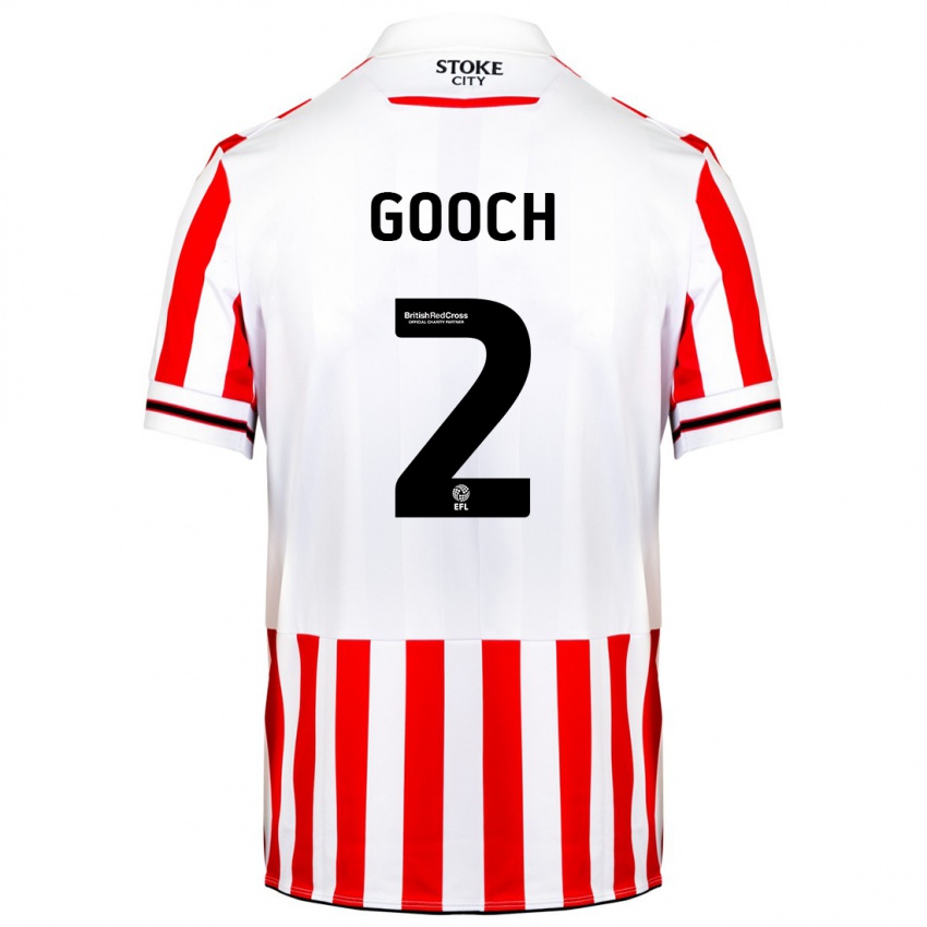 Herren Lynden Gooch #2 Rot-Weiss Heimtrikot Trikot 2023/24 T-Shirt Österreich