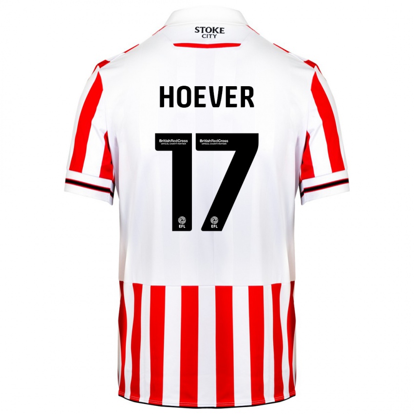 Herren Ki-Jana Hoever #17 Rot-Weiss Heimtrikot Trikot 2023/24 T-Shirt Österreich