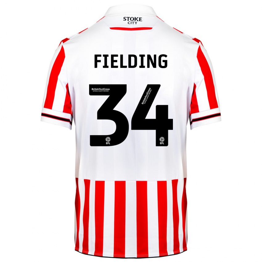 Herren Frank Fielding #34 Rot-Weiss Heimtrikot Trikot 2023/24 T-Shirt Österreich