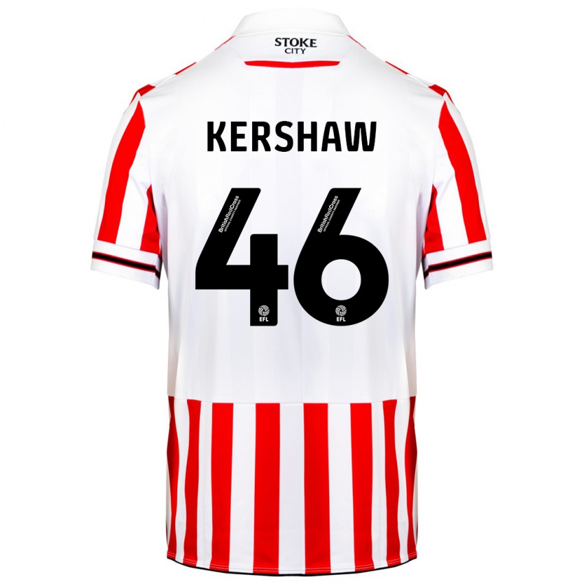 Herren Ben Kershaw #46 Rot-Weiss Heimtrikot Trikot 2023/24 T-Shirt Österreich