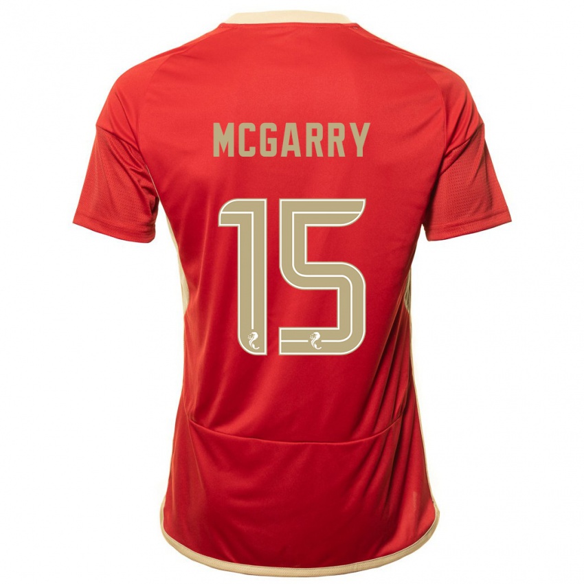 Herren James Mcgarry #15 Rot Heimtrikot Trikot 2023/24 T-Shirt Österreich