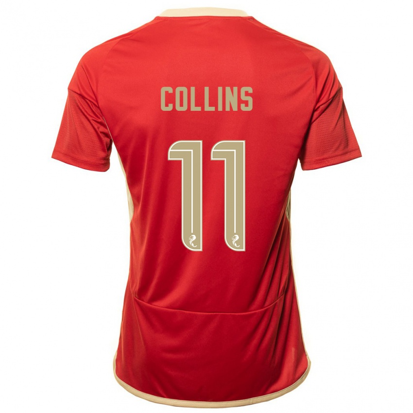 Herren Bailley Collins #11 Rot Heimtrikot Trikot 2023/24 T-Shirt Österreich