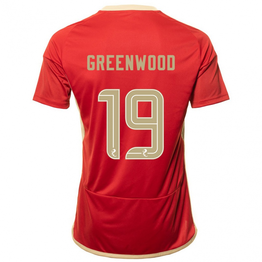 Herren Brodie Greenwood #19 Rot Heimtrikot Trikot 2023/24 T-Shirt Österreich