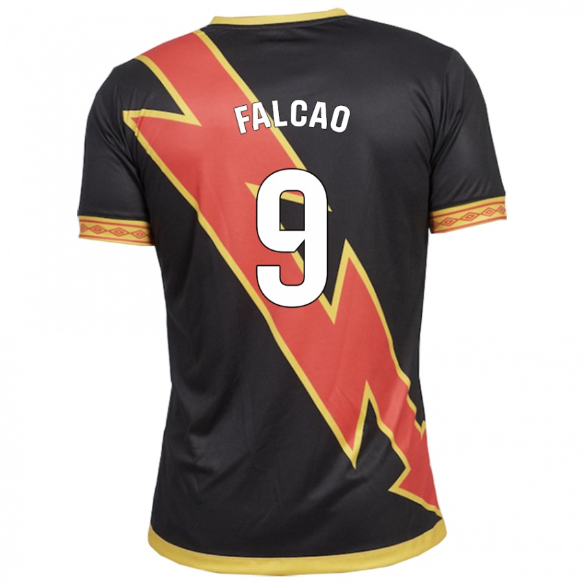 Herren Radamel Falcao #9 Schwarz Auswärtstrikot Trikot 2023/24 T-Shirt Österreich