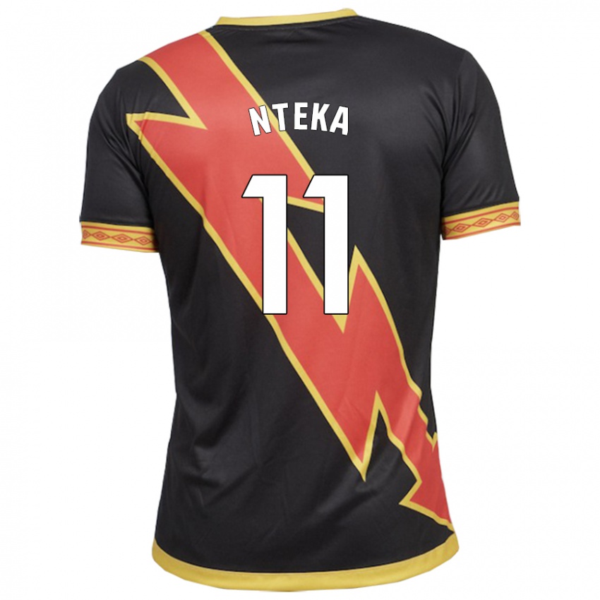 Herren Randy Nteka #11 Schwarz Auswärtstrikot Trikot 2023/24 T-Shirt Österreich