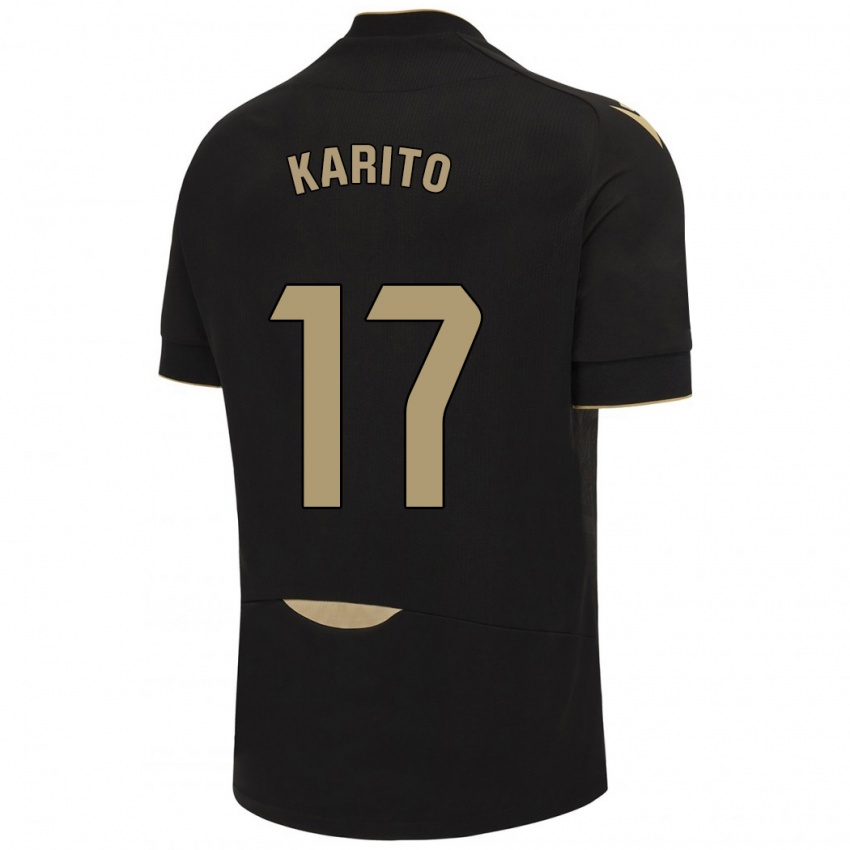 Herren Carolina De Los Santos Mellado #17 Schwarz Auswärtstrikot Trikot 2023/24 T-Shirt Österreich