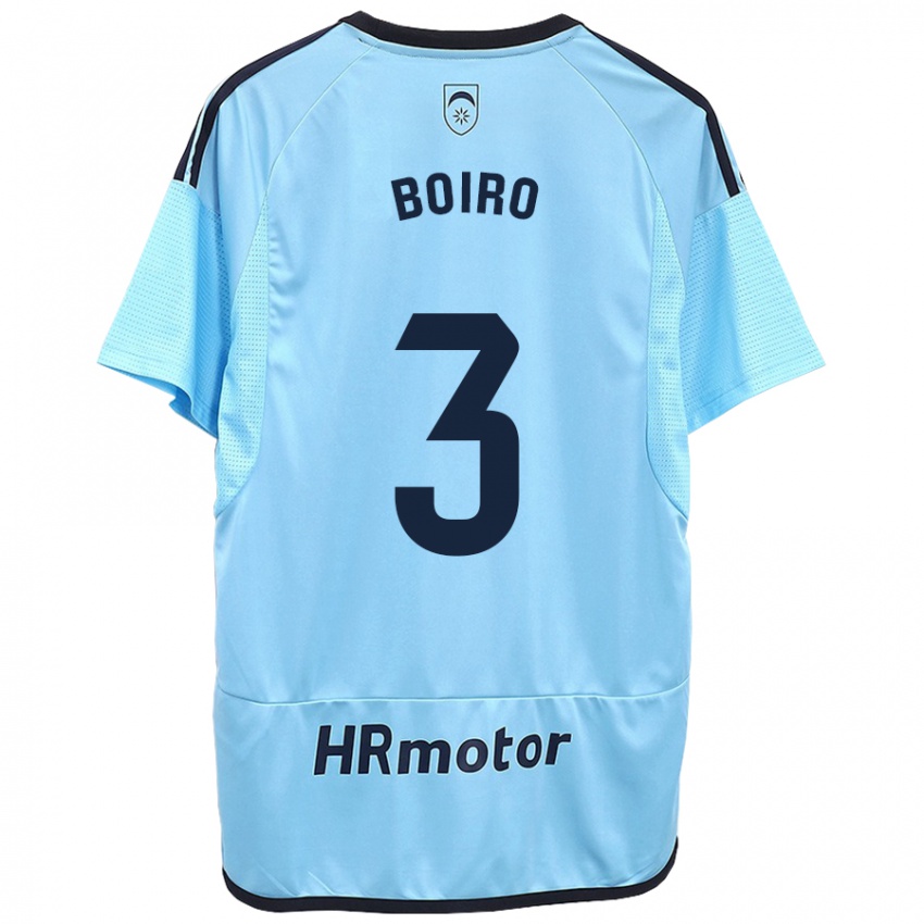 Herren Adama Boiro #3 Blau Auswärtstrikot Trikot 2023/24 T-Shirt Österreich