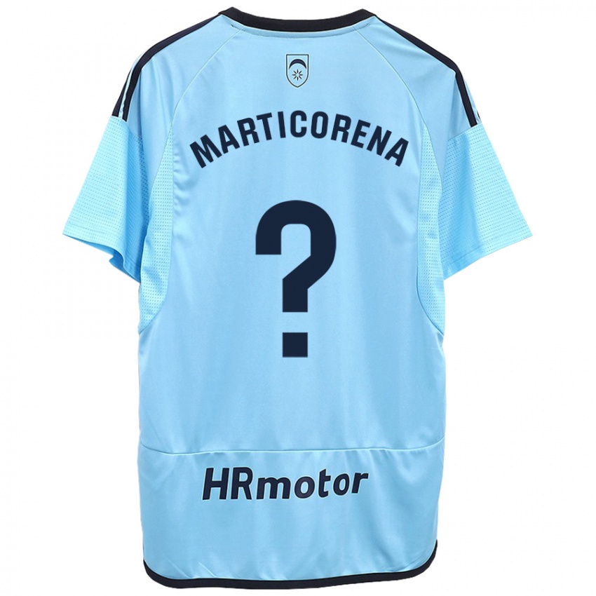 Herren Ander Marticorena #0 Blau Auswärtstrikot Trikot 2023/24 T-Shirt Österreich