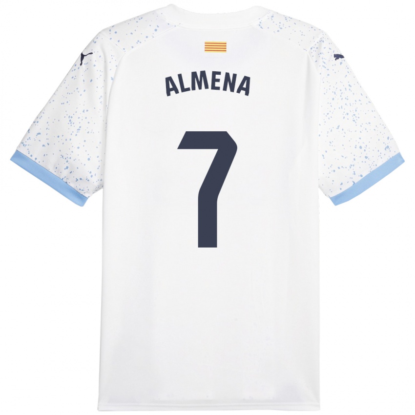 Herren Iker Almena #7 Weiß Auswärtstrikot Trikot 2023/24 T-Shirt Österreich