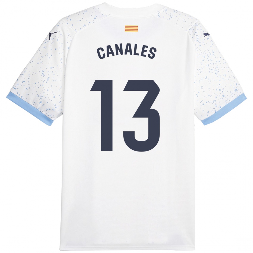 Herren Juanvi Canales #13 Weiß Auswärtstrikot Trikot 2023/24 T-Shirt Österreich