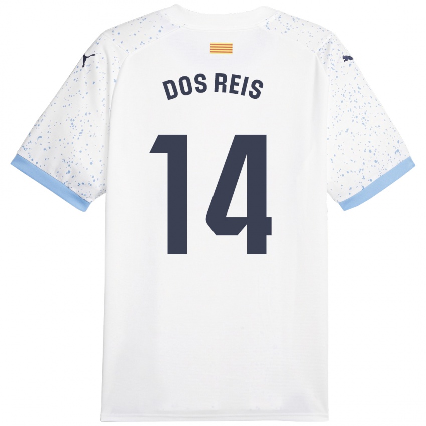 Herren Leo Dos Reis #14 Weiß Auswärtstrikot Trikot 2023/24 T-Shirt Österreich