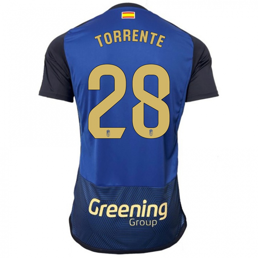 Herren Raúl Torrente #28 Marine Auswärtstrikot Trikot 2023/24 T-Shirt Österreich