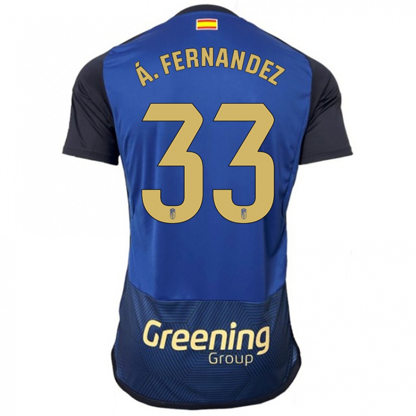 Herren Álvaro Fernández #33 Marine Auswärtstrikot Trikot 2023/24 T-Shirt Österreich