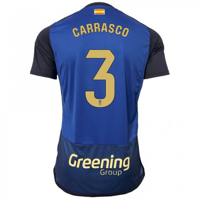 Herren Marta Carrasco #3 Marine Auswärtstrikot Trikot 2023/24 T-Shirt Österreich