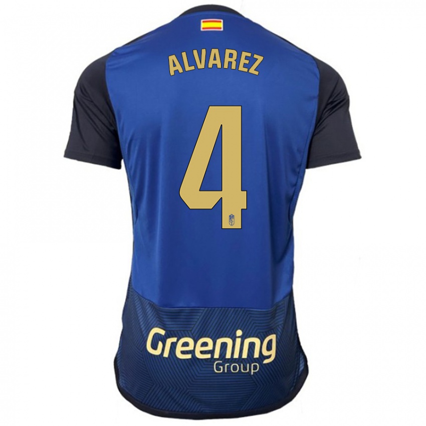 Herren Isabel Álvarez #4 Marine Auswärtstrikot Trikot 2023/24 T-Shirt Österreich