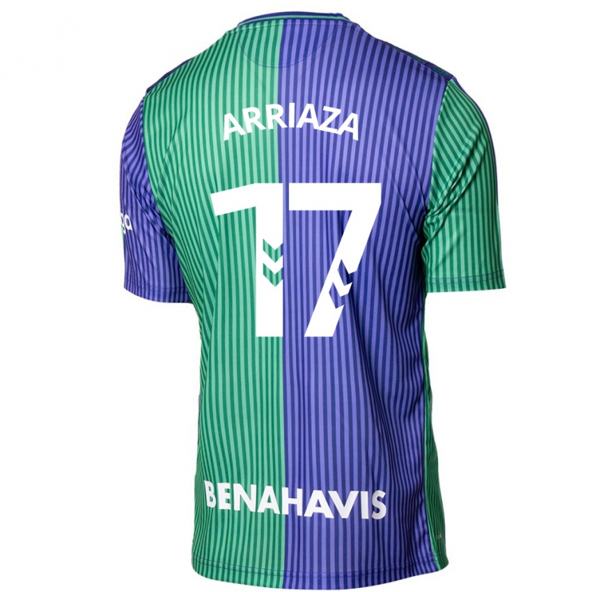 Herren Pablo Arriaza #17 Grün Blau Auswärtstrikot Trikot 2023/24 T-Shirt Österreich