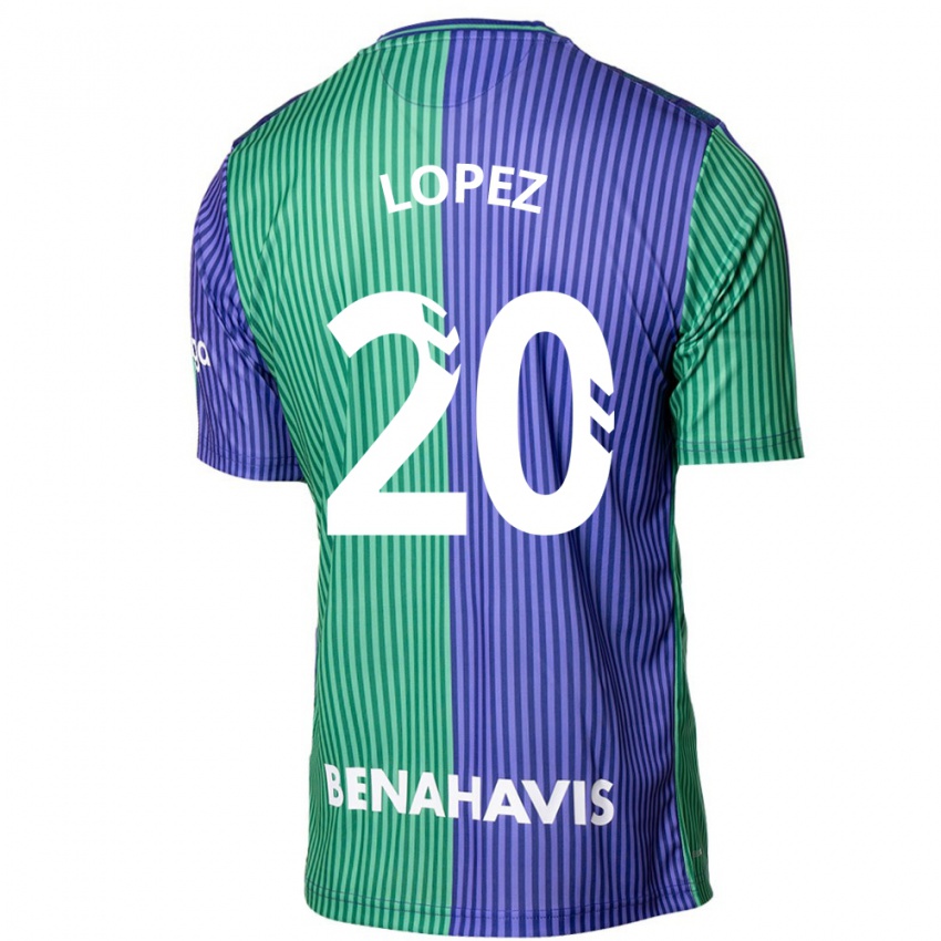 Herren Adri López #20 Grün Blau Auswärtstrikot Trikot 2023/24 T-Shirt Österreich