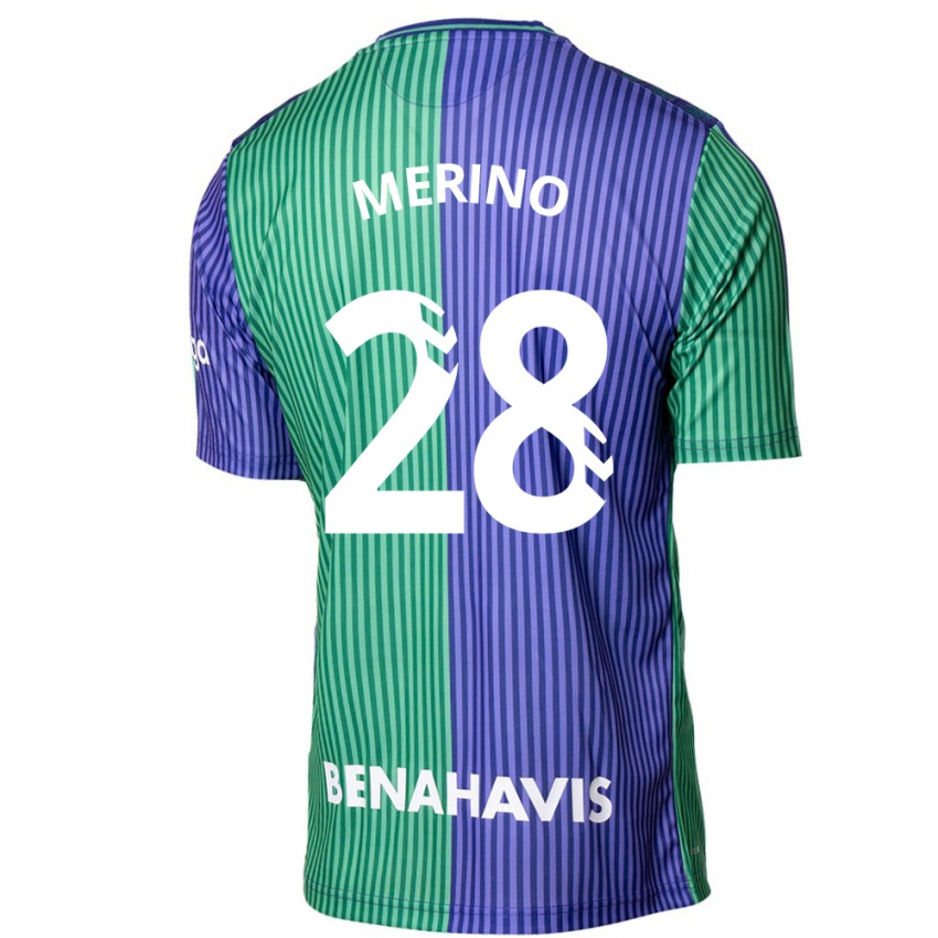 Herren Izan Merino #28 Grün Blau Auswärtstrikot Trikot 2023/24 T-Shirt Österreich