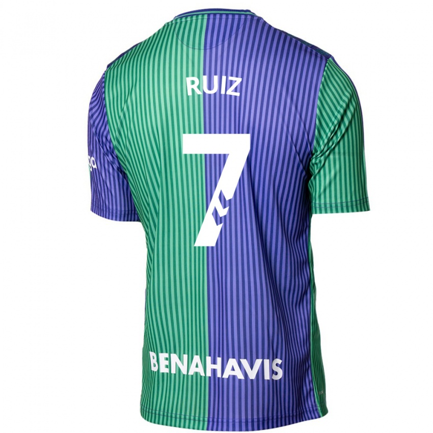 Herren María Ruiz #7 Grün Blau Auswärtstrikot Trikot 2023/24 T-Shirt Österreich