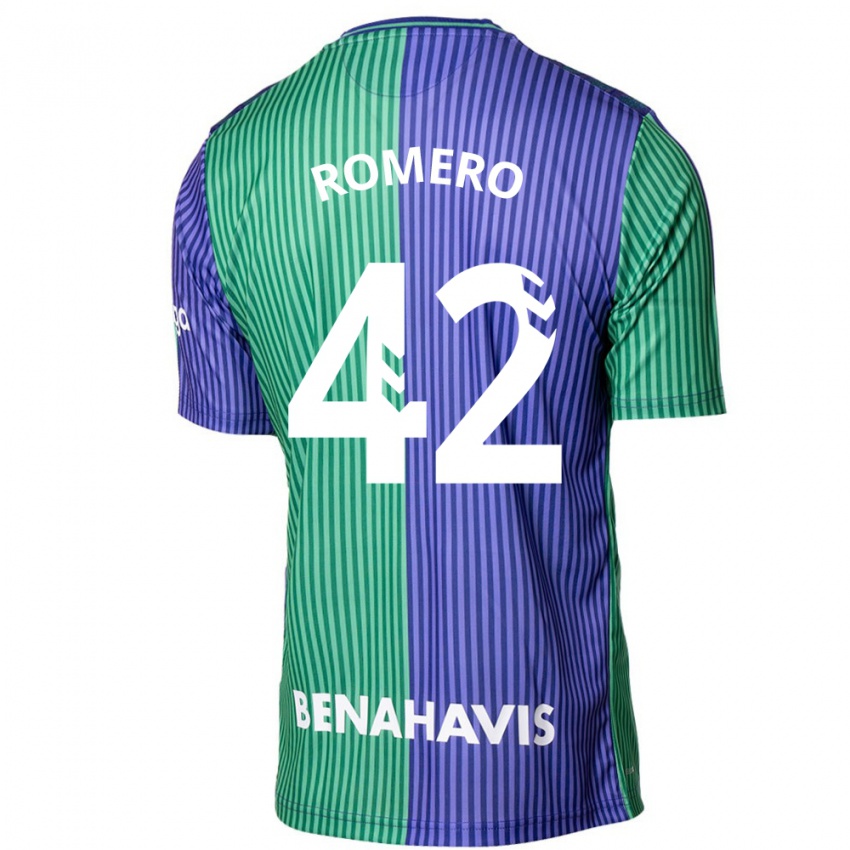 Herren Andrea Romero #42 Grün Blau Auswärtstrikot Trikot 2023/24 T-Shirt Österreich