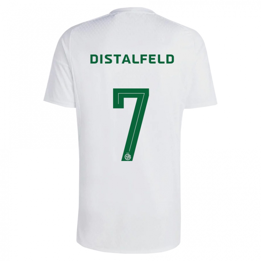 Herren Yanai Distalfeld #7 Grün Blau Auswärtstrikot Trikot 2023/24 T-Shirt Österreich