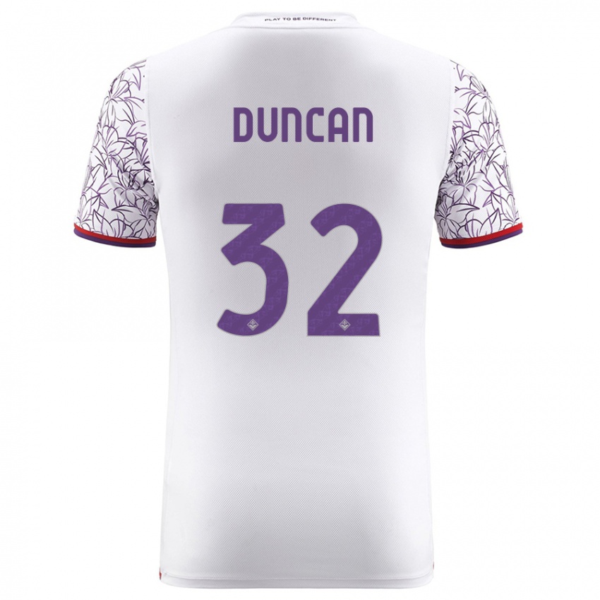 Herren Alfred Duncan #32 Weiß Auswärtstrikot Trikot 2023/24 T-Shirt Österreich