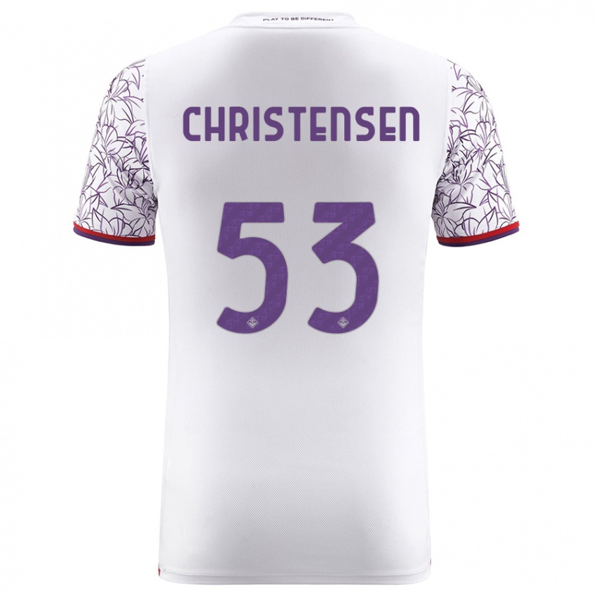 Herren Oliver Christensen #53 Weiß Auswärtstrikot Trikot 2023/24 T-Shirt Österreich