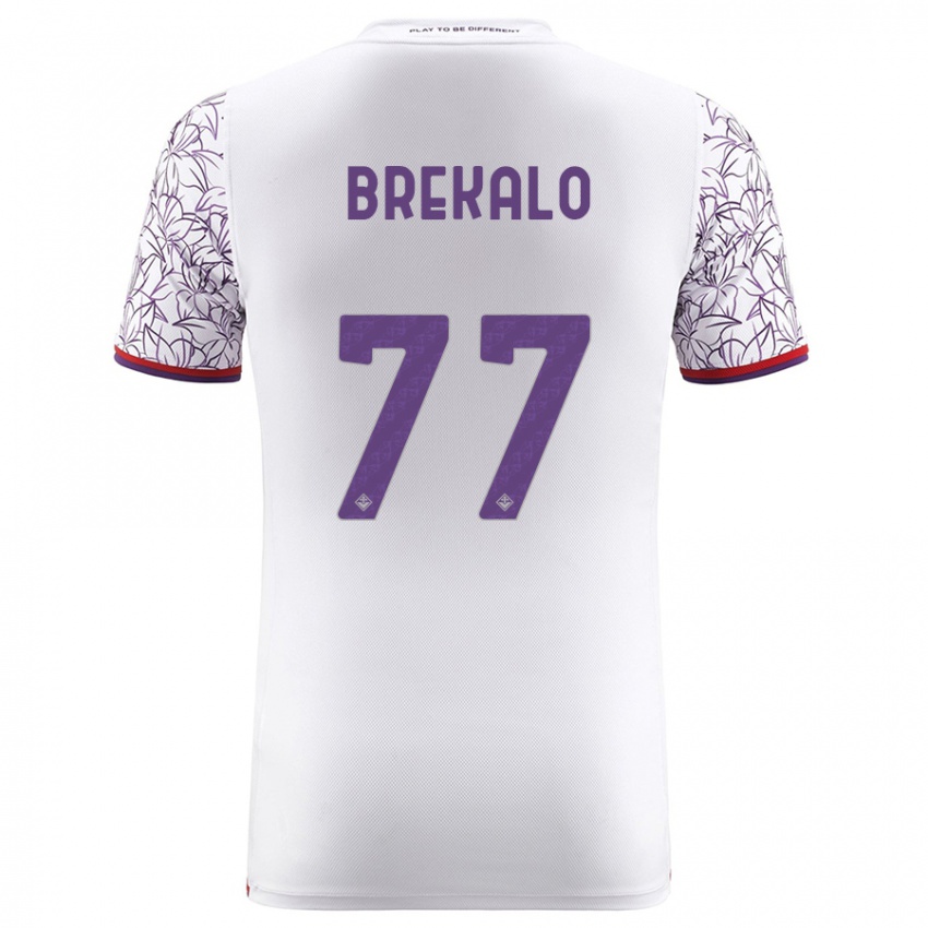 Herren Josip Brekalo #77 Weiß Auswärtstrikot Trikot 2023/24 T-Shirt Österreich