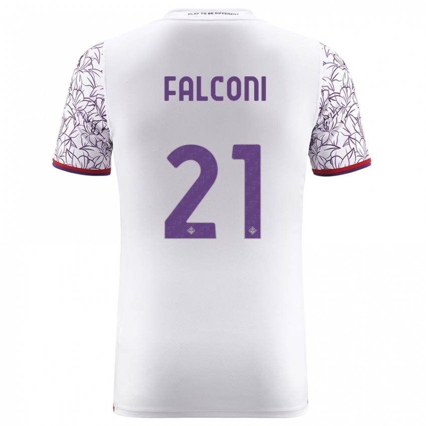 Herren Niccolo Falconi #21 Weiß Auswärtstrikot Trikot 2023/24 T-Shirt Österreich