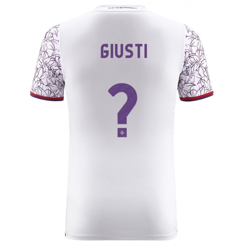 Herren Edoardo Giusti #0 Weiß Auswärtstrikot Trikot 2023/24 T-Shirt Österreich