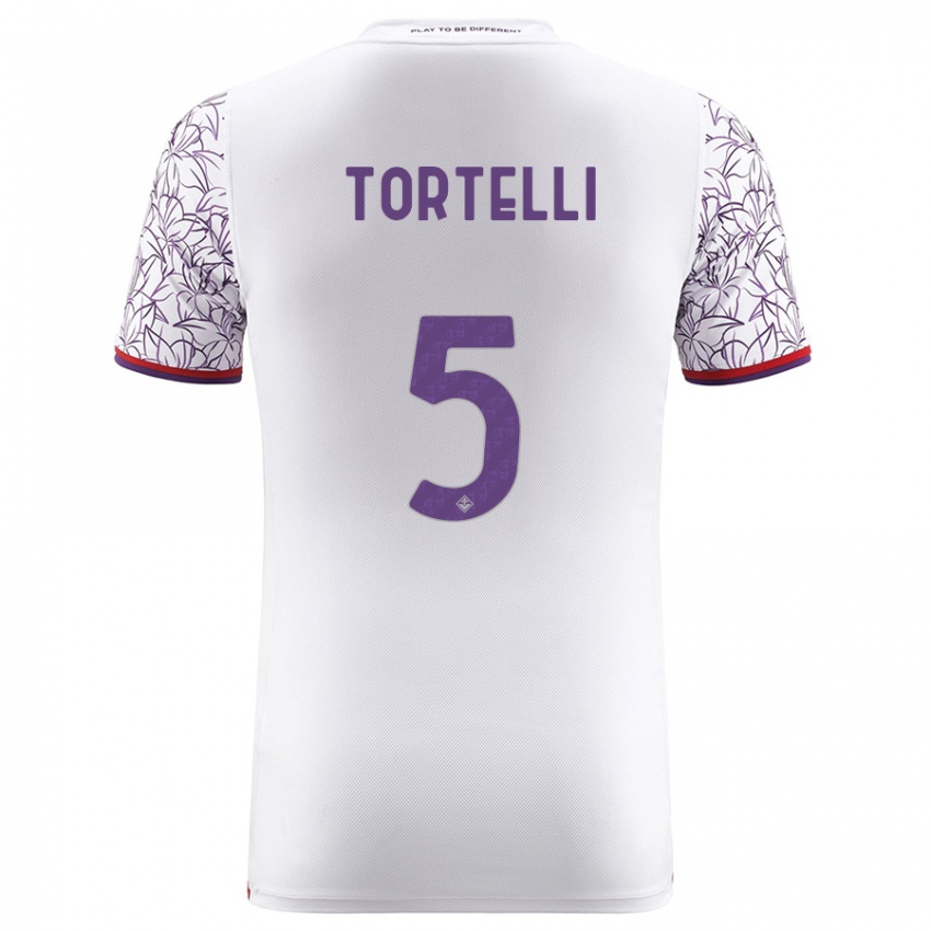 Herren Alice Tortelli #5 Weiß Auswärtstrikot Trikot 2023/24 T-Shirt Österreich