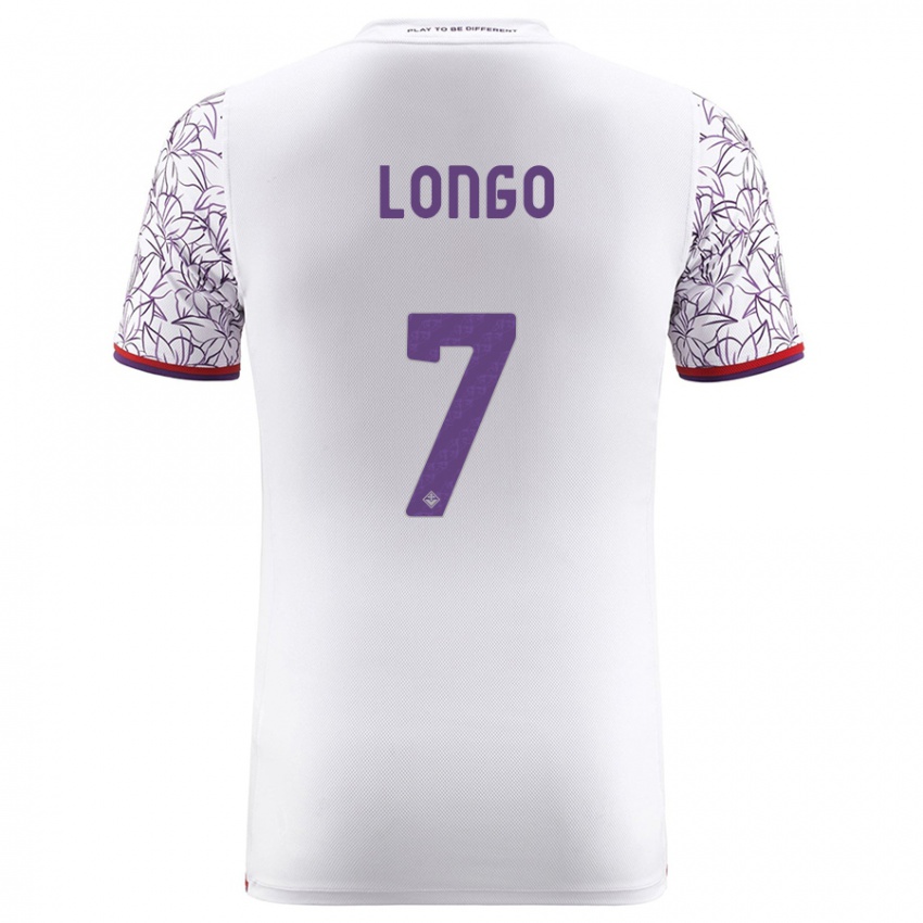 Herren Miriam Longo #7 Weiß Auswärtstrikot Trikot 2023/24 T-Shirt Österreich