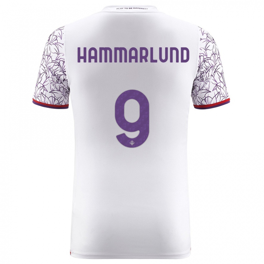 Herren Pauline Hammarlund #9 Weiß Auswärtstrikot Trikot 2023/24 T-Shirt Österreich