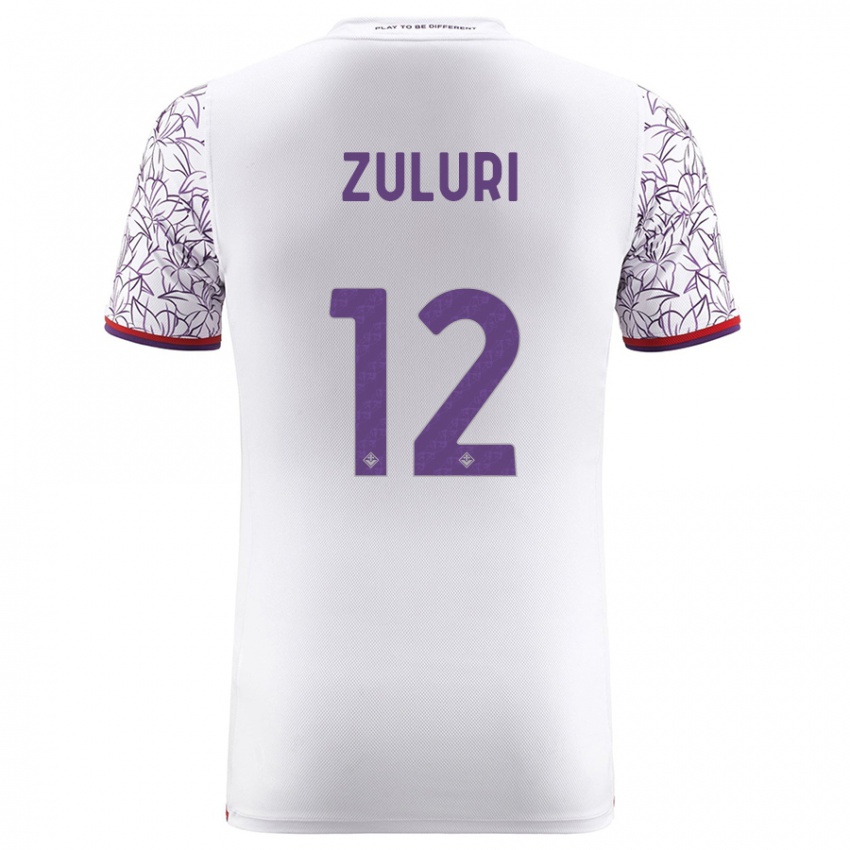 Herren Athena Zuluri #12 Weiß Auswärtstrikot Trikot 2023/24 T-Shirt Österreich