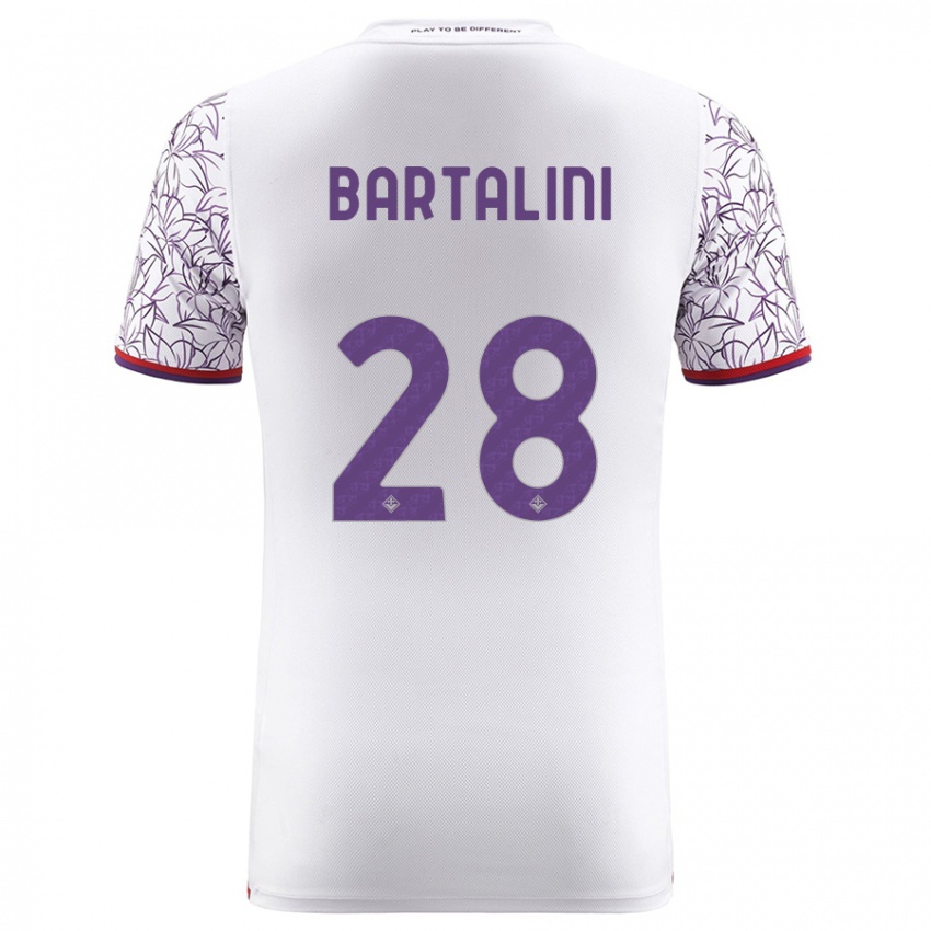 Herren Viola Bartalini #28 Weiß Auswärtstrikot Trikot 2023/24 T-Shirt Österreich