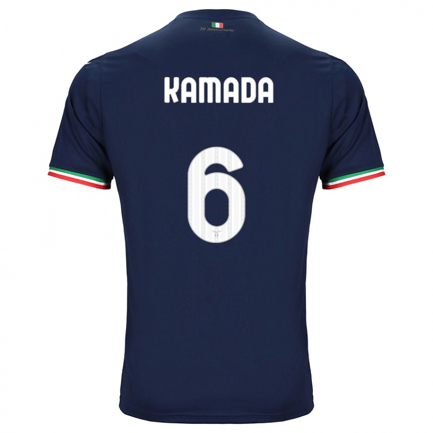 Herren Daichi Kamada #6 Marine Auswärtstrikot Trikot 2023/24 T-Shirt Österreich