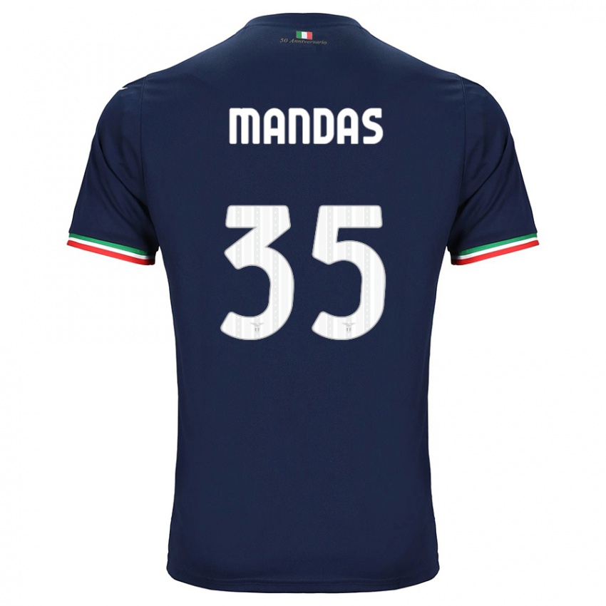 Herren Christos Mandas #35 Marine Auswärtstrikot Trikot 2023/24 T-Shirt Österreich